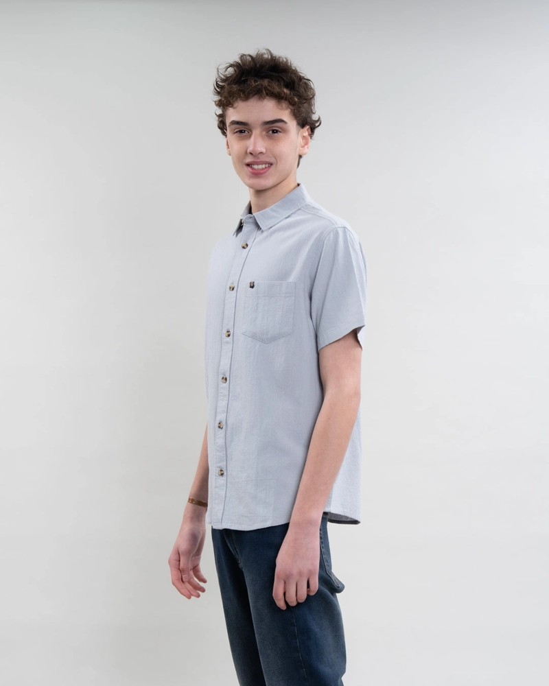 CAMISA MANGA CORTA BOLSILLO ALGODON YV5388 POLEMIC - 3