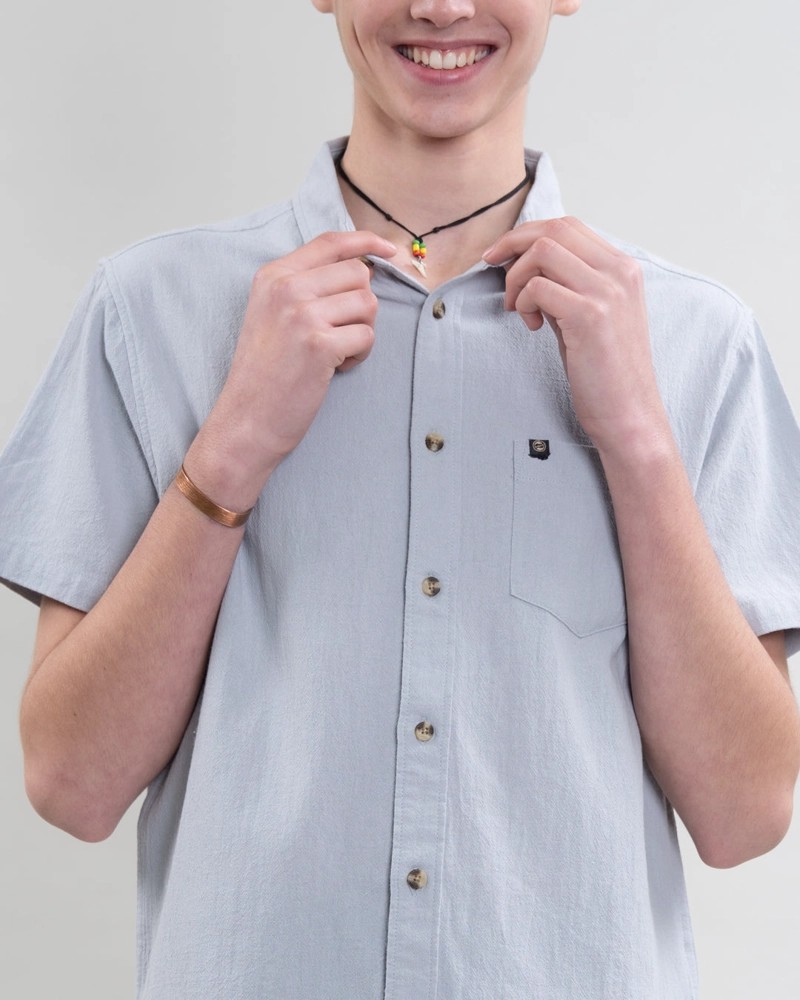 CAMISA MANGA CORTA BOLSILLO ALGODON YV5388 POLEMIC - 4