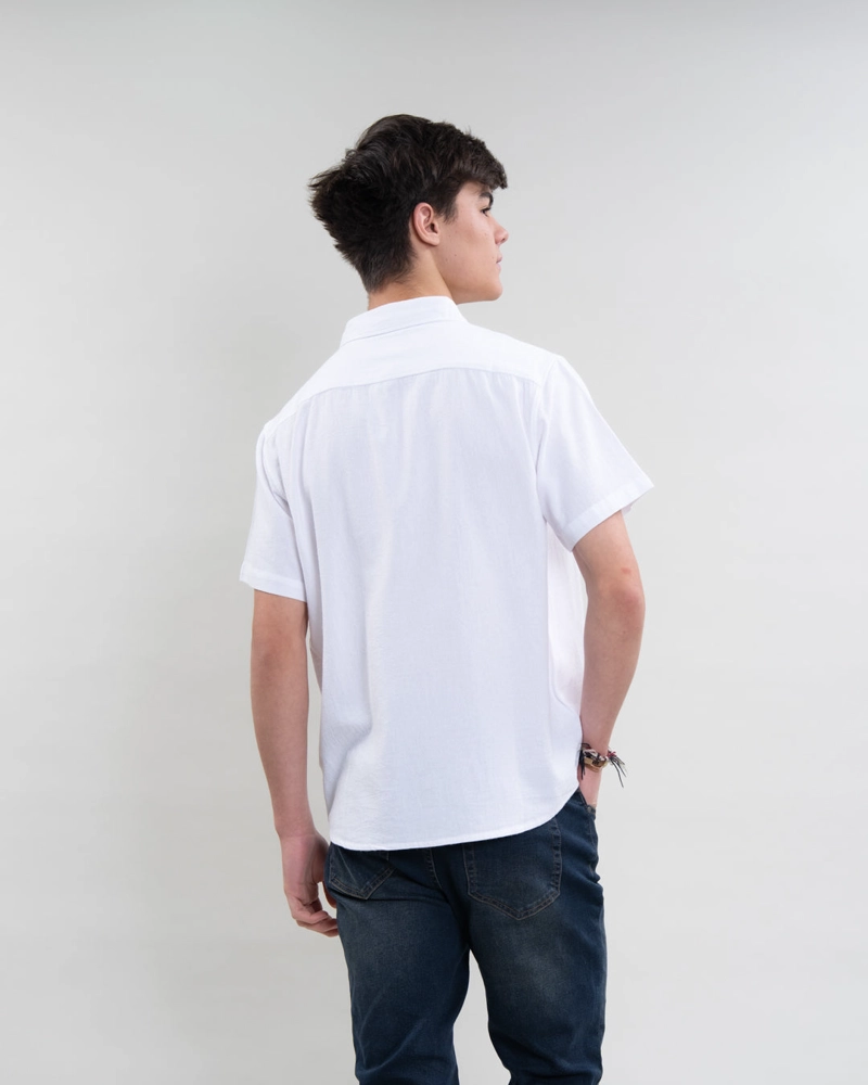 CAMISA MANGA CORTA BOLSILLO ALGODON YV5388 POLEMIC - 5
