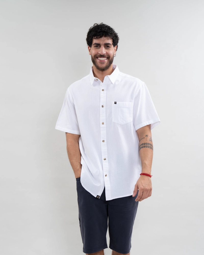 CAMISA MANGA CORTA BOLSILLO ALGODON YV5788 POLEMIC - 1