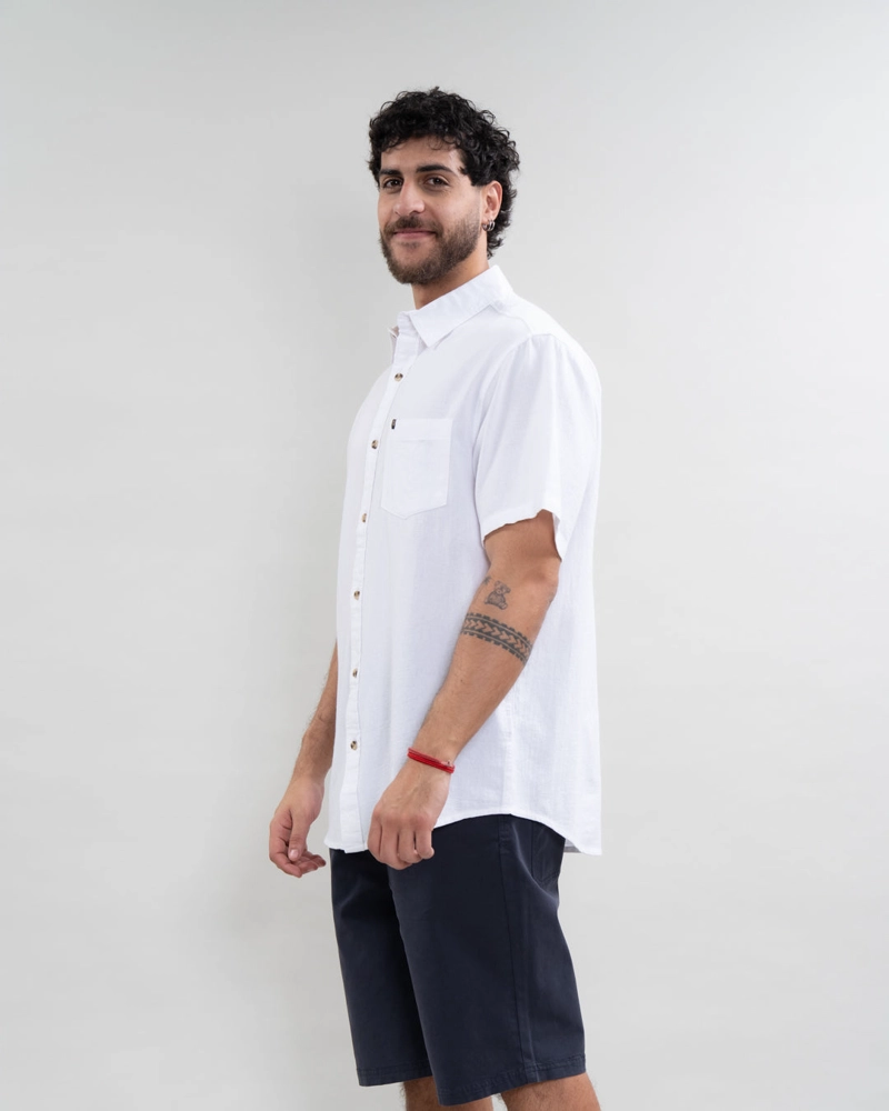 CAMISA MANGA CORTA BOLSILLO ALGODON YV5788 POLEMIC - 3