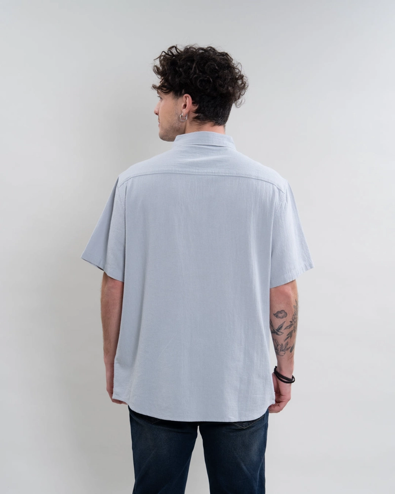 CAMISA MANGA CORTA BOLSILLO ALGODON YV5788 POLEMIC - 4