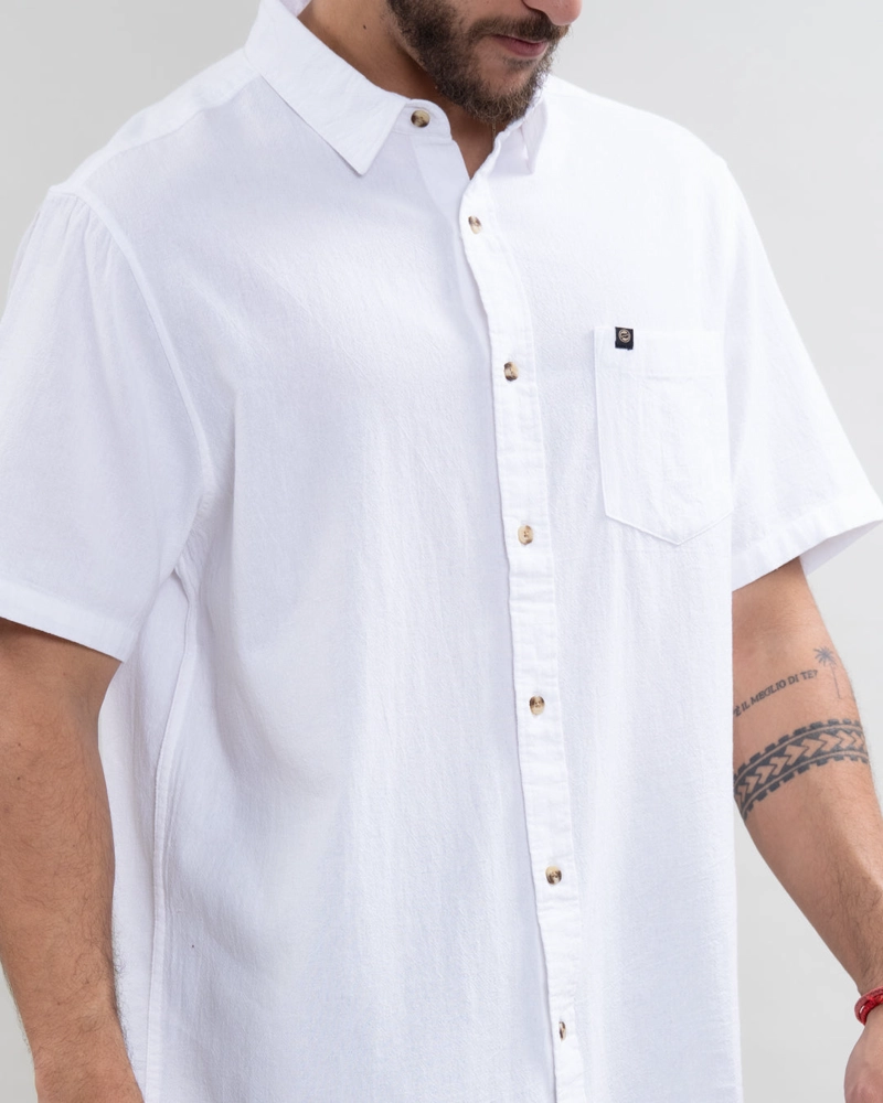 CAMISA MANGA CORTA BOLSILLO ALGODON YV5788 POLEMIC - 5