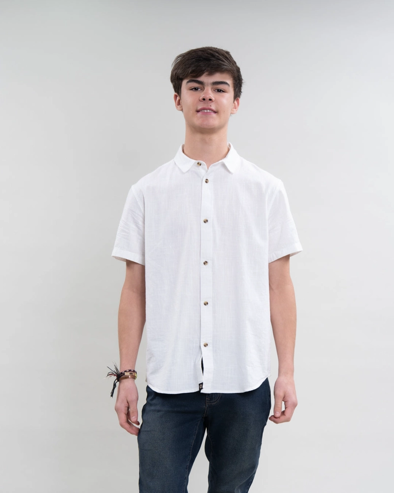 CAMISA MANGA CORTA JUNIOR ALGODON YV5387 POLEMIC - 1
