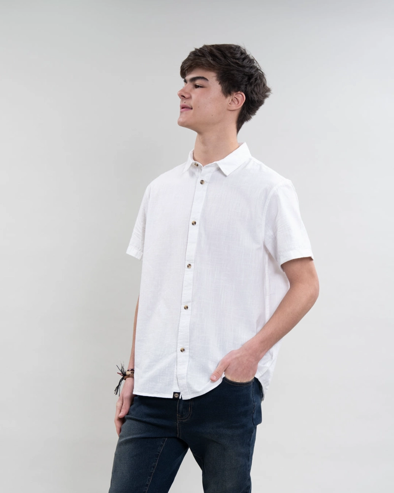 CAMISA MANGA CORTA JUNIOR ALGODON YV5387 POLEMIC - 3