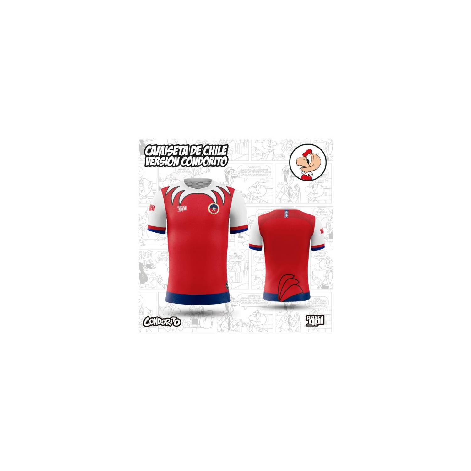 CAMISETA UNISEX PASEGOL SELECCION CHILENA CONDORITO - 1