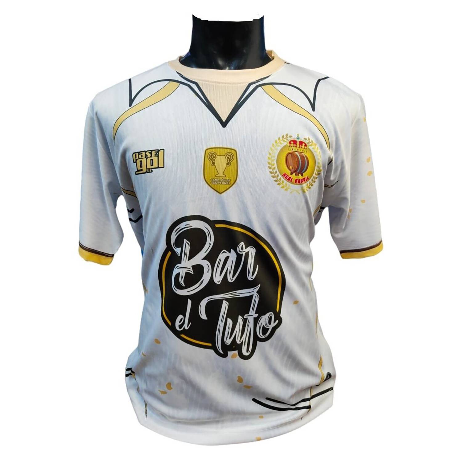 CAMISETA FÚTBOL NIÑOS PASEGOL REAL BARRIL - 1