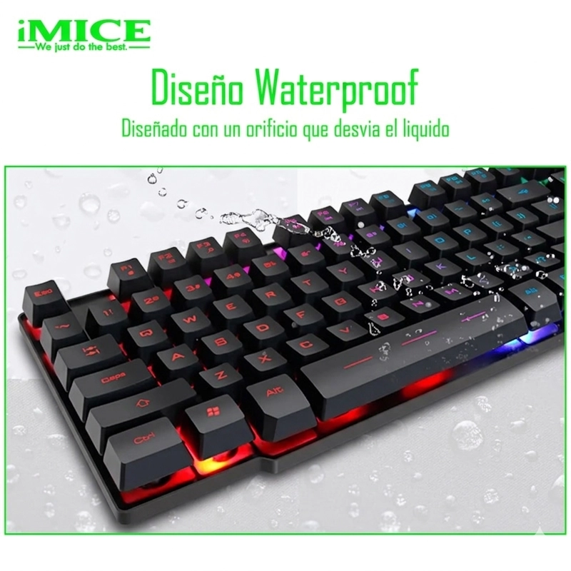 KIT GAMER ANDROID / IOS / MAC OS / WINDOWS IMICE PREMIUM KM-680 MOUSE + TECLADO - 3