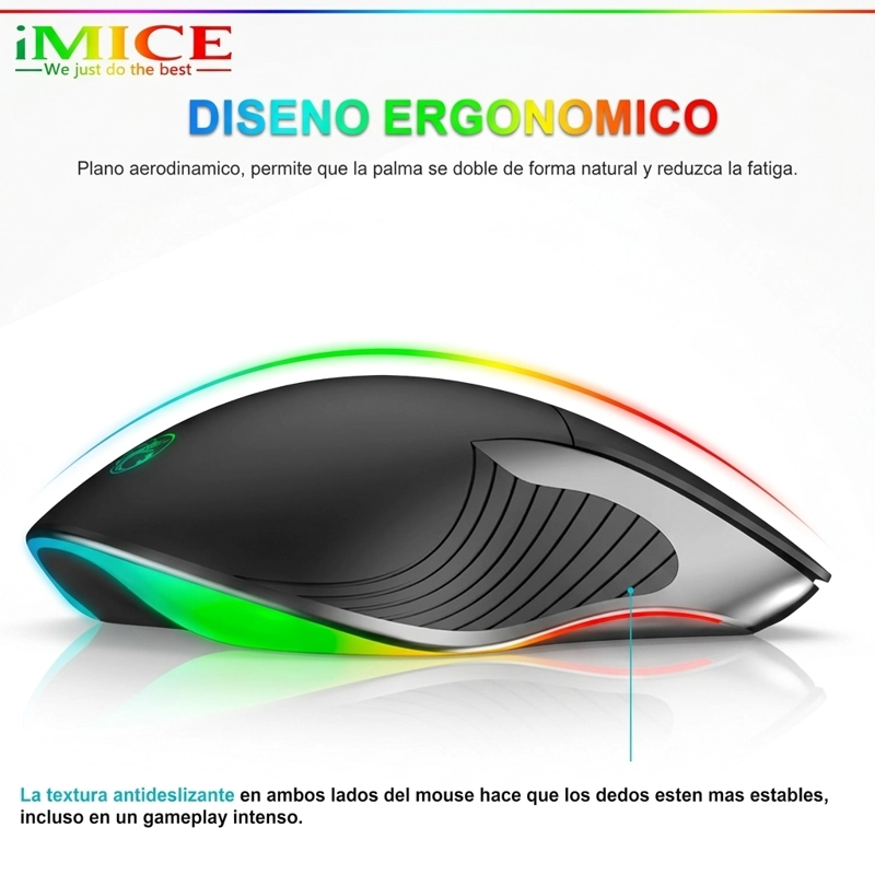 MOUSE IMICE GAMER PREMIUM X6 3200 DPI RETROILUMINADO - 2