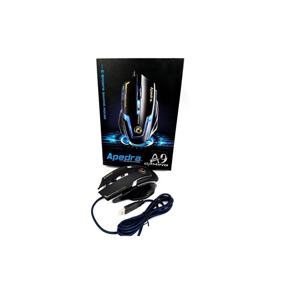 MOUSE GAMER A9 3200 DPI RETROILUMINADO - 3