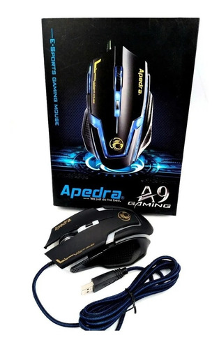 MOUSE GAMER A9 3200 DPI RETROILUMINADO - 4