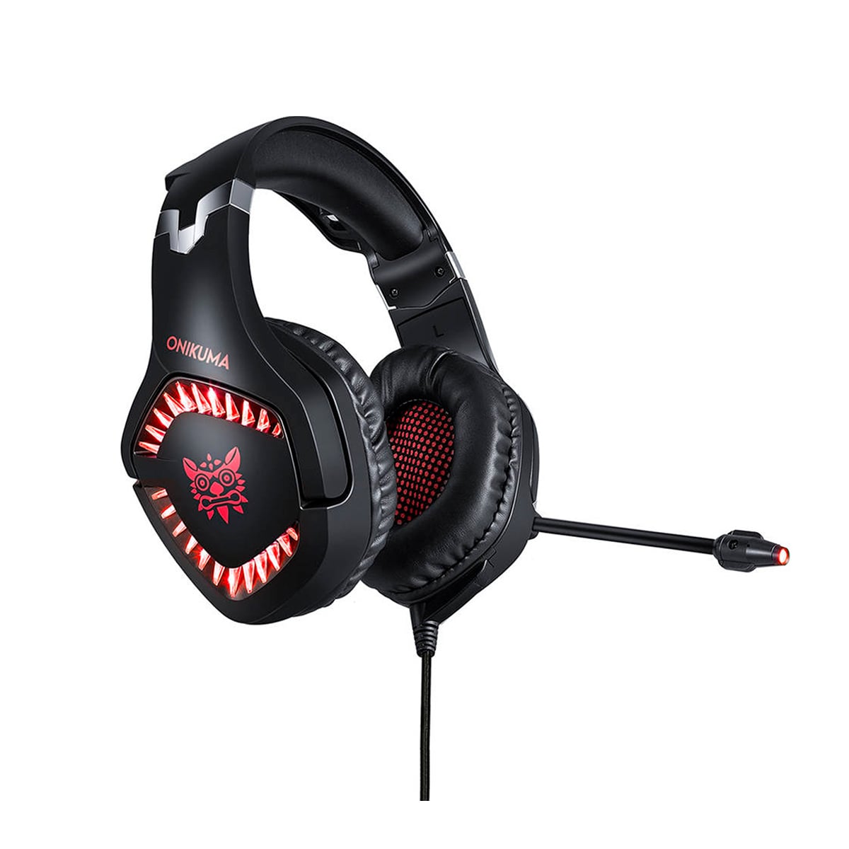 AUDÍFONOS GAMER ONIKUMA HEADSET K1B PRO PC PS4 XBOX ROJO - 3