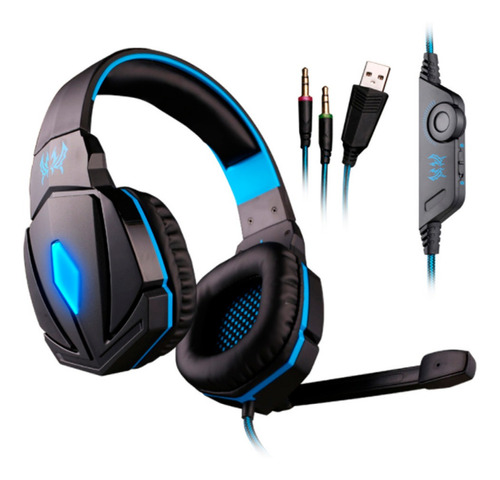 AUDÍFONOS GAMER KOTION EACH HEADSET PROFESIONAL G4000 PS4XBOXPC ROJO - 2