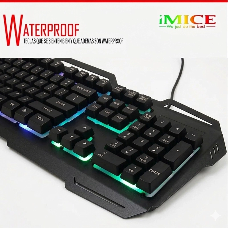 TECLADO GAMER UNIVERSAL IMICE PREMIUM AK 400 GAMER RETROILUMINADO - 4