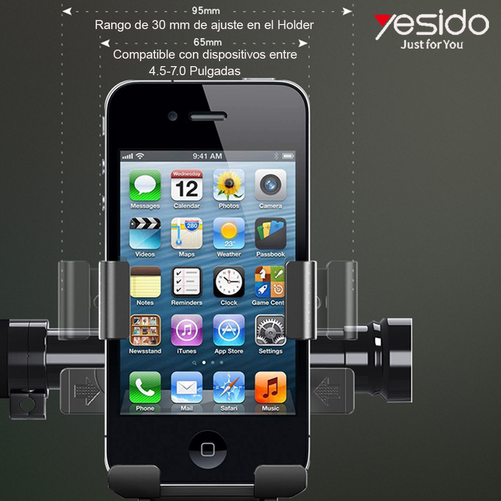 SOPORTE PORTA CELULAR YESIDO HOLDER MOTO BICICLETA C94 - 4