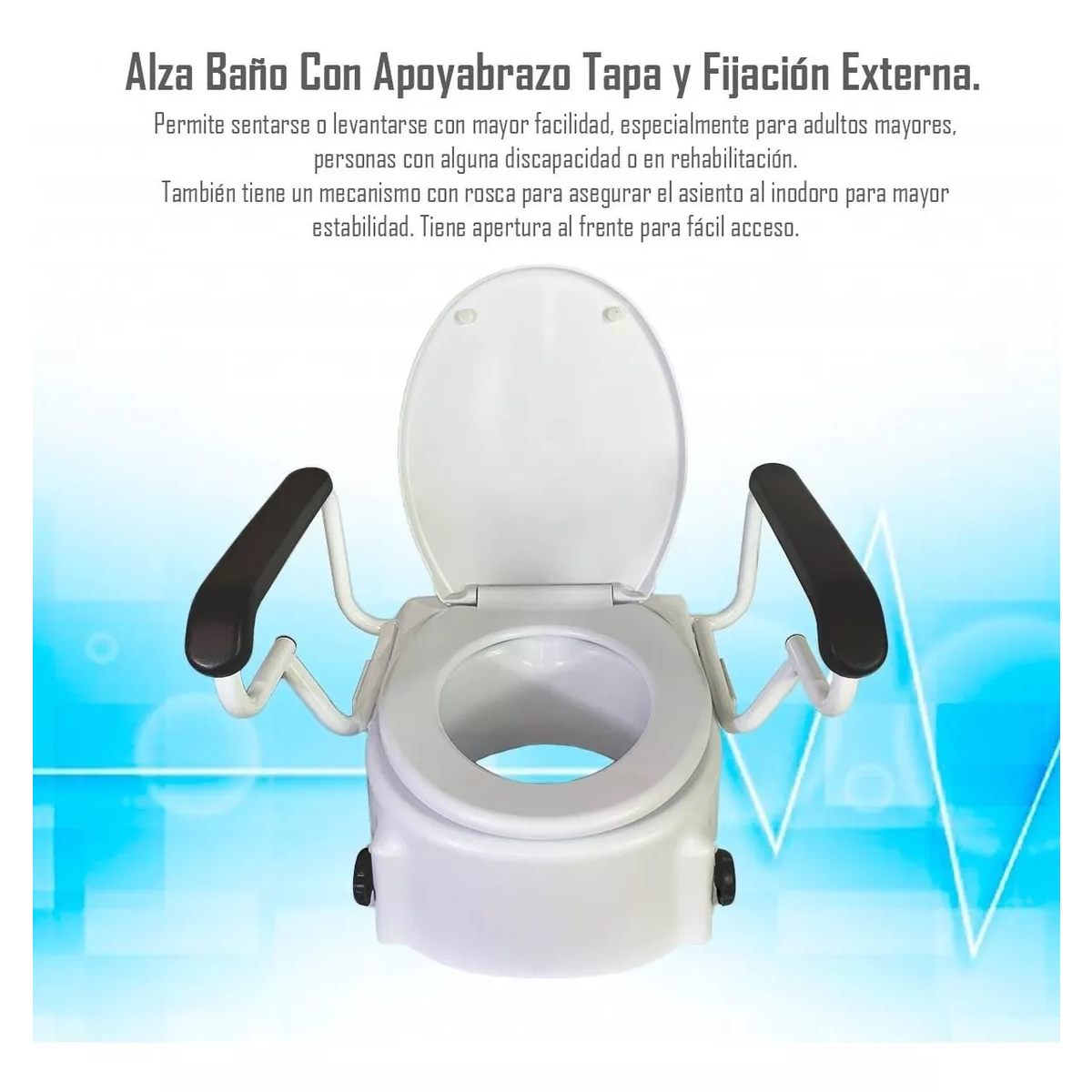 ALZA BAÑO POSA BRAZO FIJACIÓN EXTERNA UNIVERSAL - 2