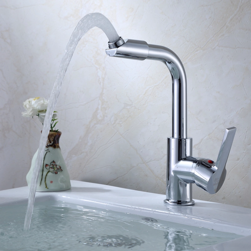 LLAVE GRIFERÍA LAVAPLATOS MONOMANDO ALARGADO PLATEADO COCINA TAP07 - 2