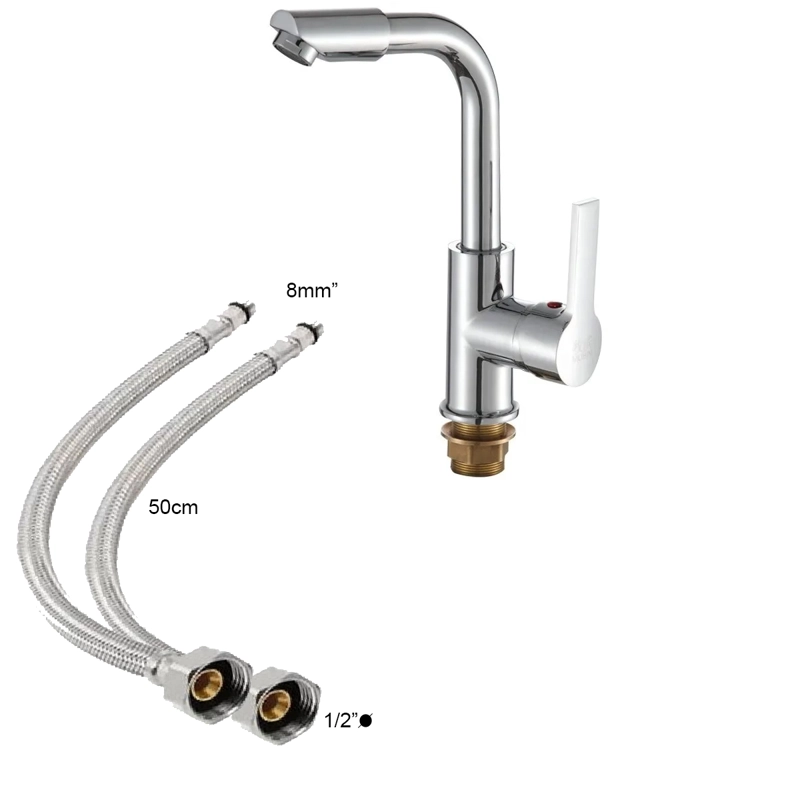 LLAVE GRIFERÍA LAVAPLATOS MONOMANDO ALARGADO PLATEADO COCINA TAP07 - 4