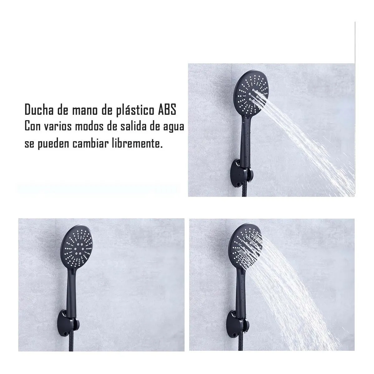SET LLAVE GRIFERÍA BAÑO DUCHA MAS TINA MONOMANDO 3 EN 1 - 3