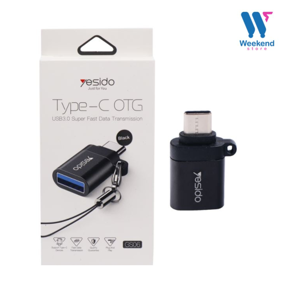 ADAPTADOR YESIDO OTG USB 3.0 HEMBRA A TIPO C MACHO GS06 - 2