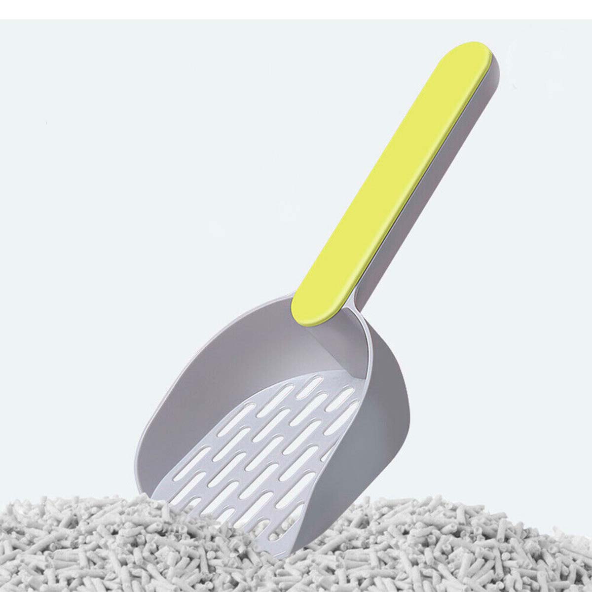 PALA SANITARIA RECOGEDOR FECAL ARENERO DE GATOS GRIS - 2
