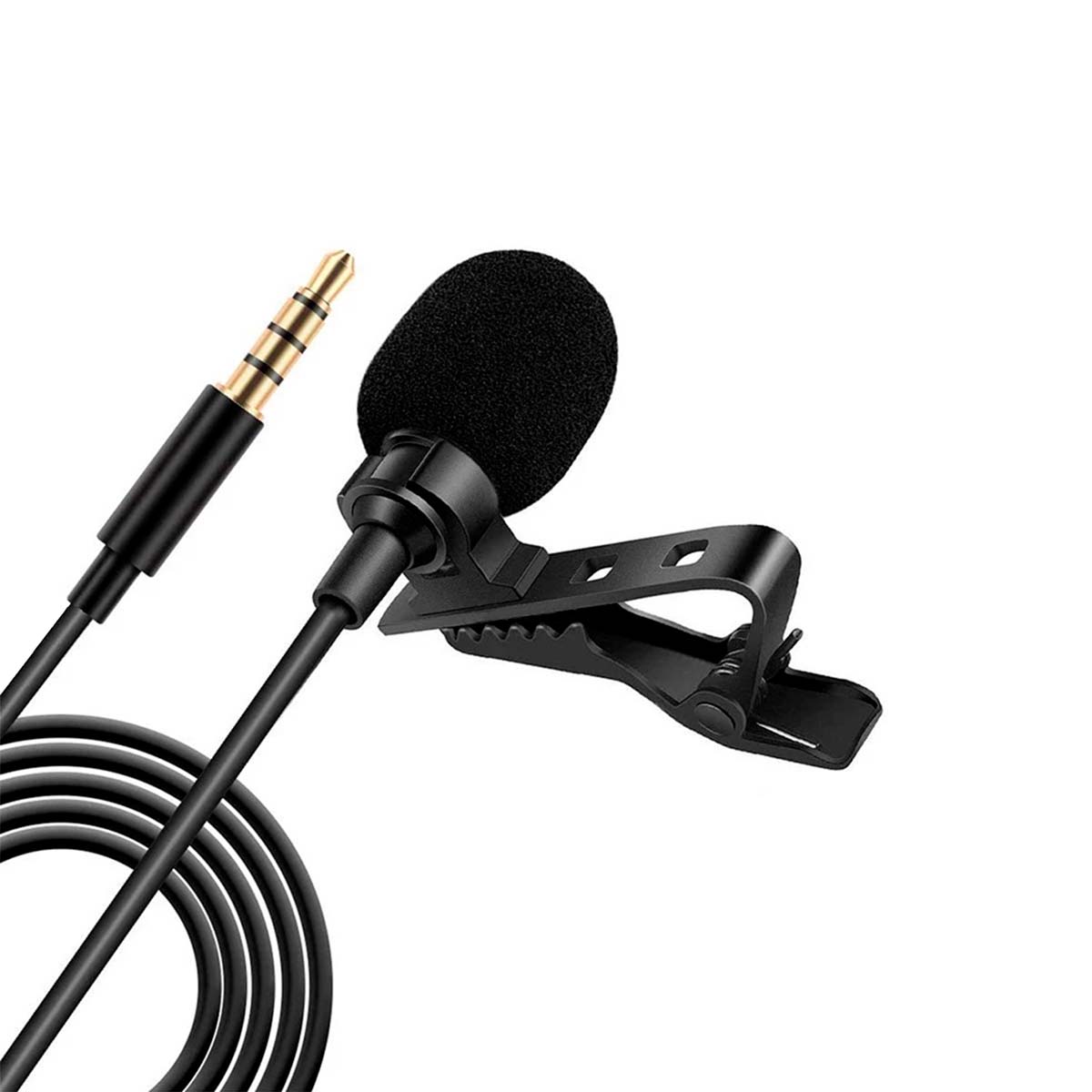 MICRÓFONO LAVALIER CLIP SOLAPA OMNIDIRECCIONAL PARA TELEFONO - 1