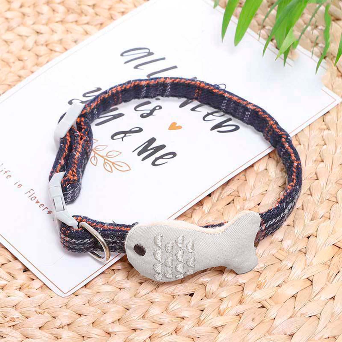 COLLAR DE ALGODON PARA MASCOTAS PEQUEÑAS GATO Y PERRO - 2