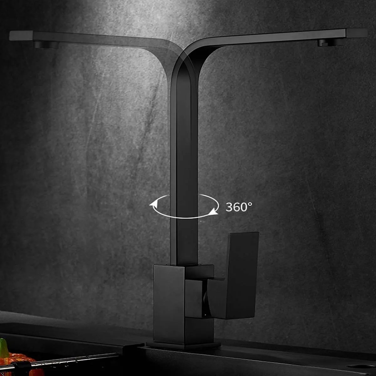 LLAVE GRIFERÍA LAVAPLATOS CUADRADO CUELLO GIRATORIO TAP26 - 6