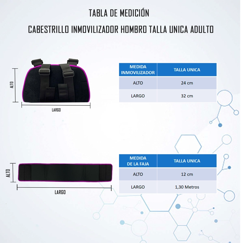 CABESTRILLO INMOVILIZADOR HOMBRO TALLA UNICA ADULTO ONEDER - 6