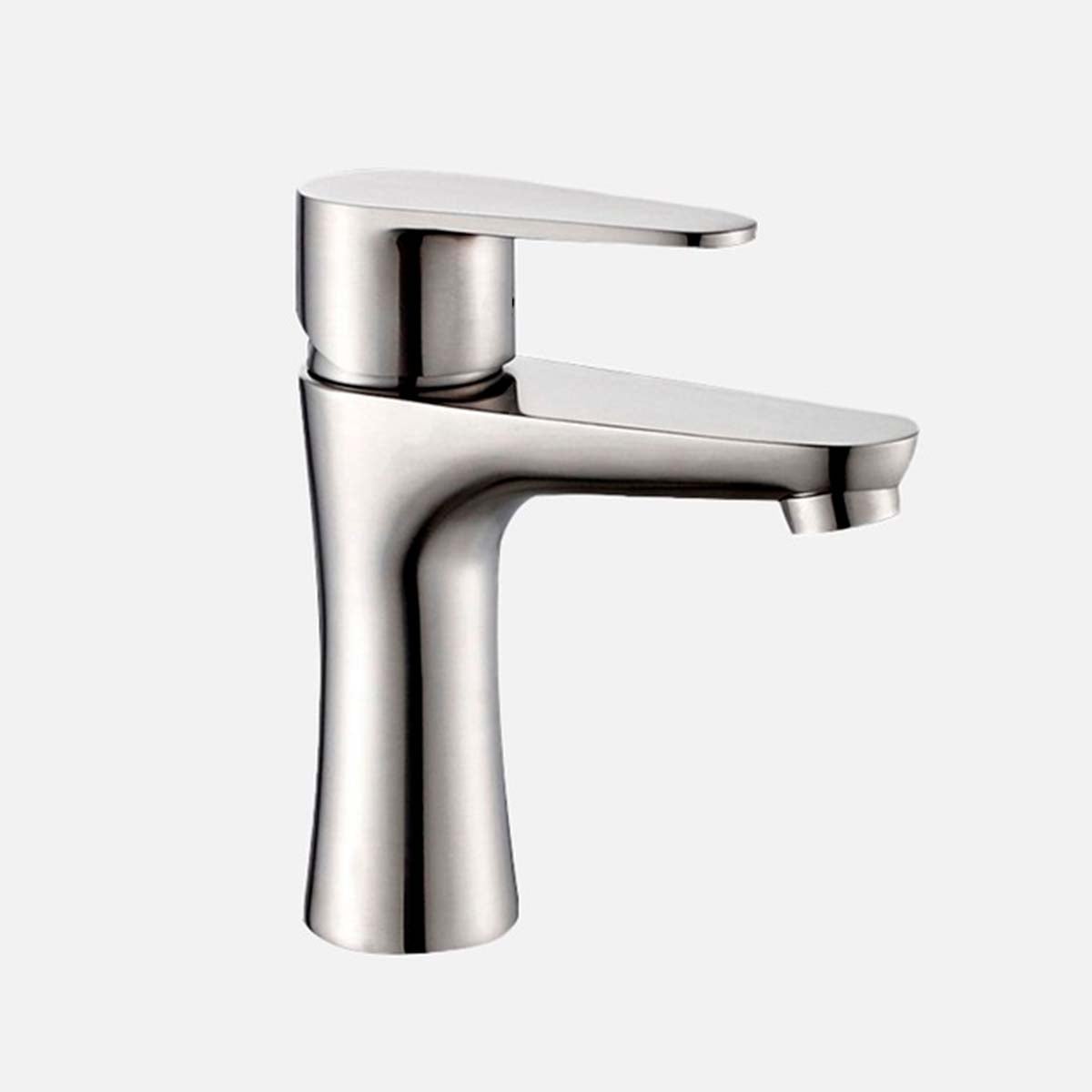 LLAVE GRIFERÍA LAVAMANOS SIMPLE BAÑO PLATEADO FRIO CALIENTE TAP 11 - 2