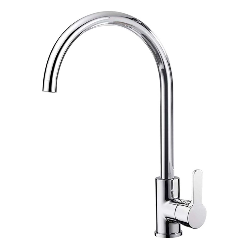 LLAVE GRIFERÍA LAVAPLATOS CUELLO CISNE PLATEADO MONOMANDO TAP 25 - 1