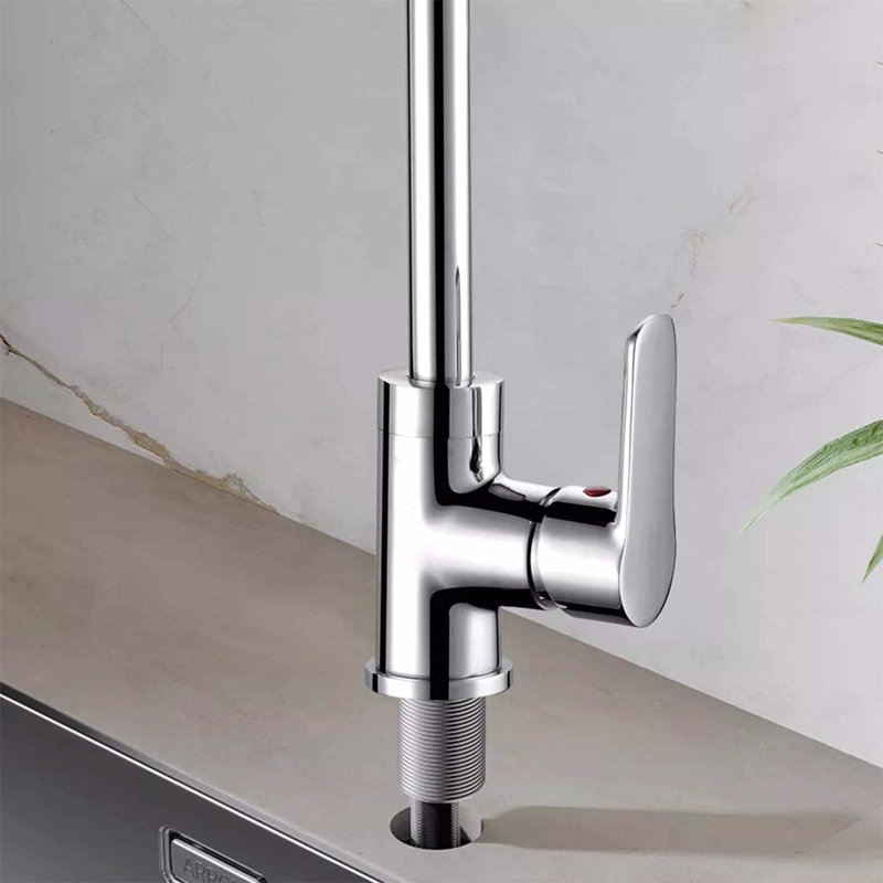 LLAVE GRIFERÍA LAVAPLATOS CUELLO CISNE PLATEADO MONOMANDO TAP 25 - 6