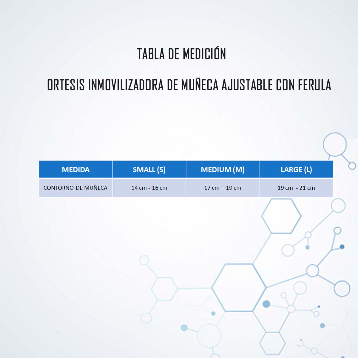 ÓRTESIS INMOVILIZADORA MUÑECA CON FÉRULA IZQUIERDA - 4
