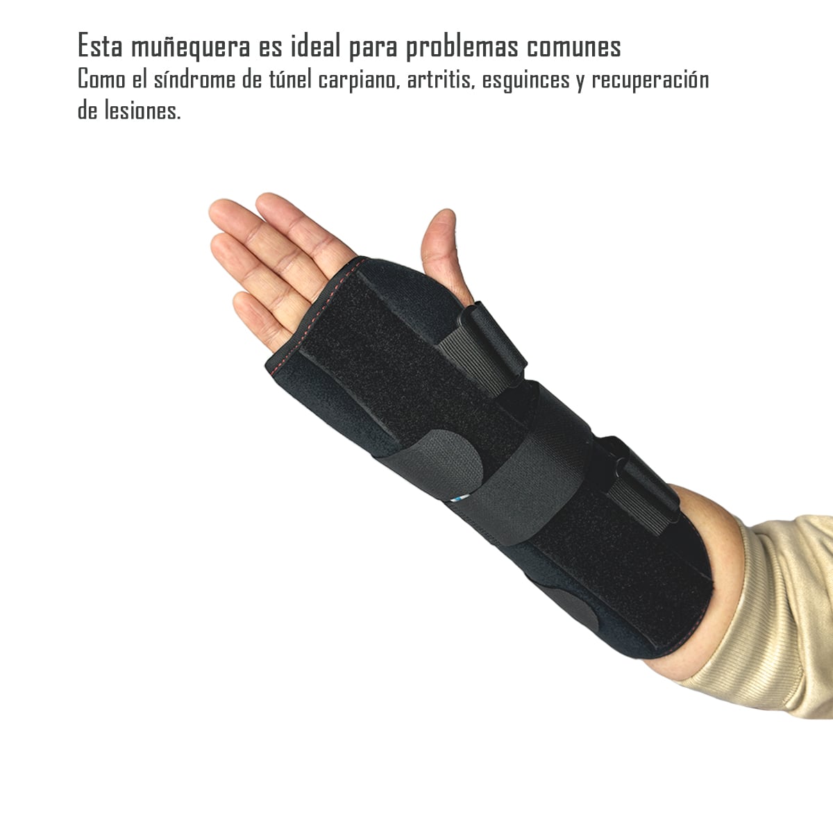 ORTESIS INMOVILIZADORA MUÑECA CON FERULA PALMAR DORSAL TALLA S DERECHA - 2
