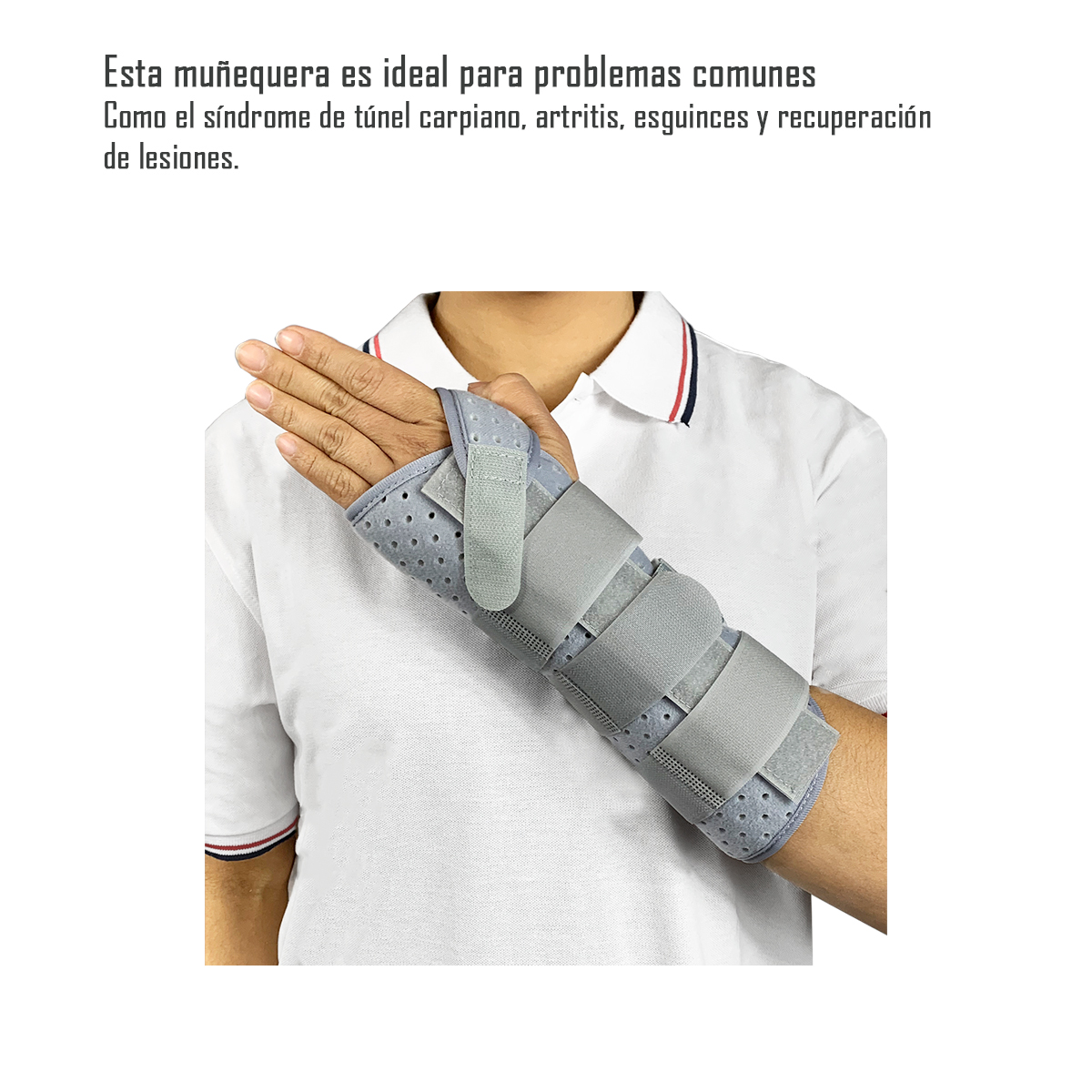 ORTESIS INMOVILIZADORA DE MUÑECA PALMAR DORSAL CON FERULA TALLA L IZQUIERDA - 2
