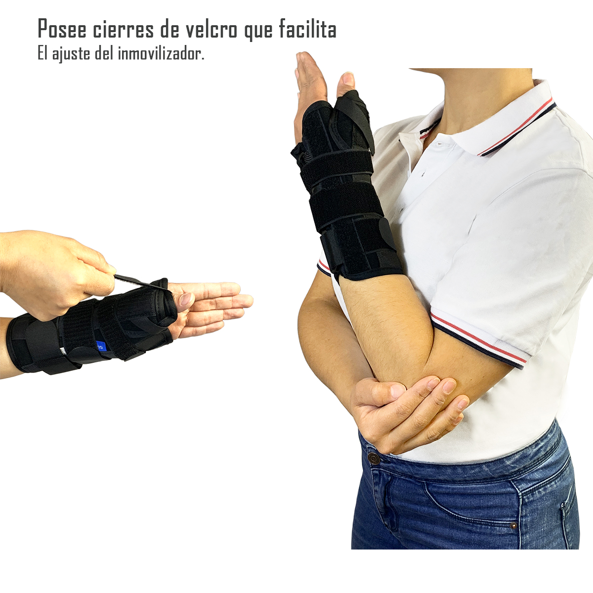 ORTESIS DE MUÑECA CON DEDO PULGAR TALLA M IZQUIERDA CALIDAD PREMIUM - 3
