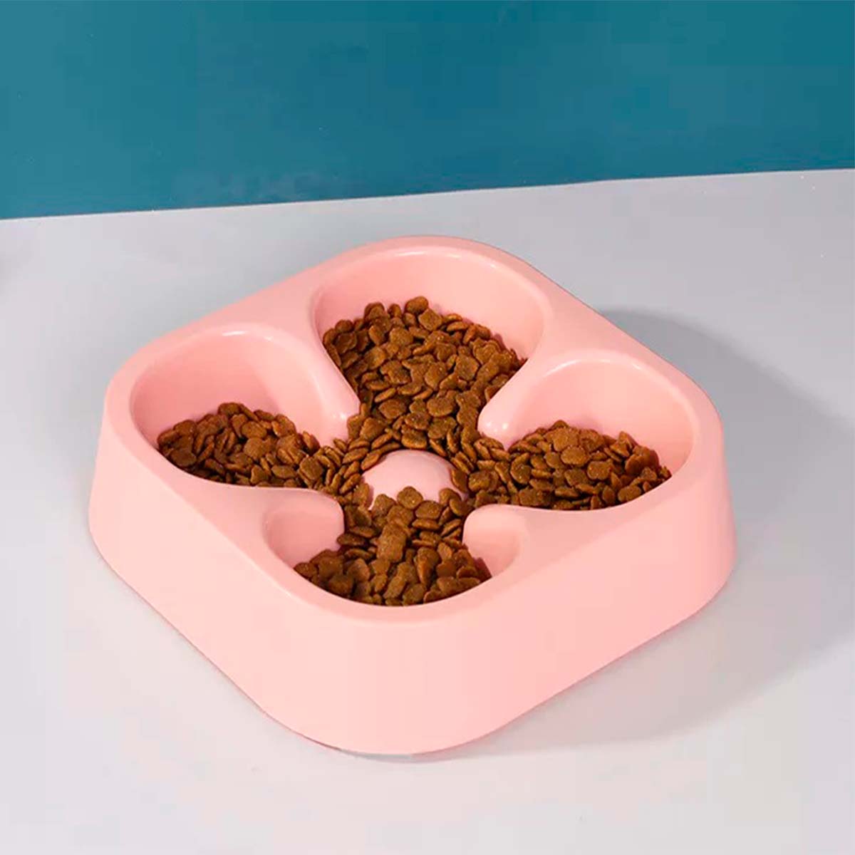 PLATO SIMPLE MASCOTA FORMA DE TRÉBOL ANTI ANSIEDAD ROSADO - 2