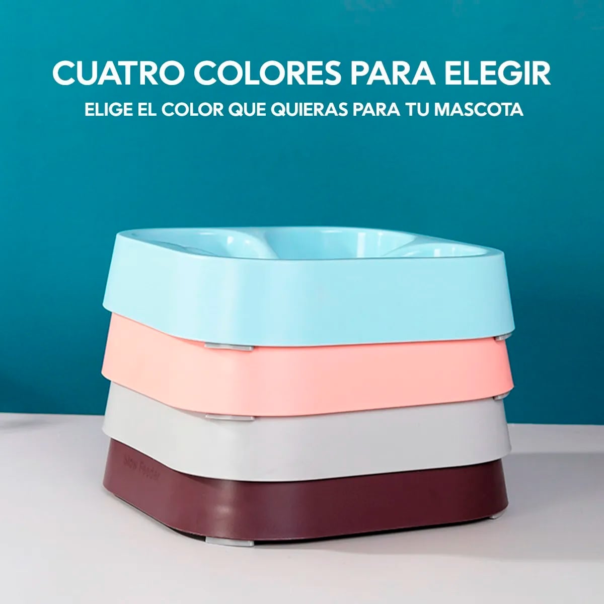 PLATO SIMPLE MASCOTA FORMA DE TRÉBOL ANTI ANSIEDAD ROSADO - 4
