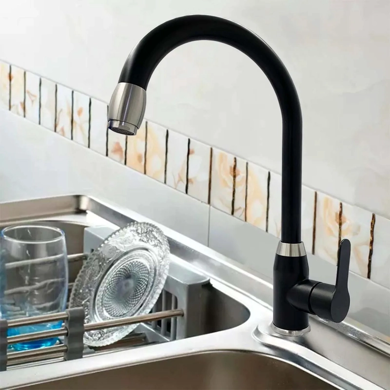 LLAVE GRIFERÍA LAVAPLATOS MONOMANDO CUELLO CISNE ELEGANTE TAP21 - 4