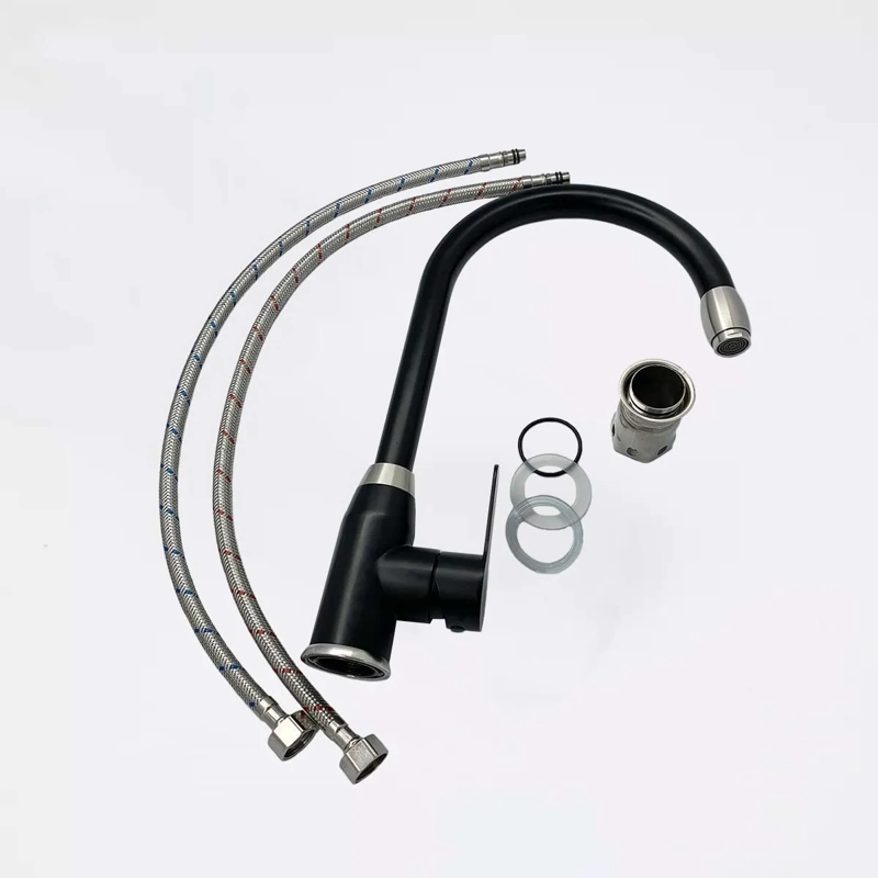 LLAVE GRIFERÍA LAVAPLATOS MONOMANDO CUELLO CISNE ELEGANTE TAP21 - 5