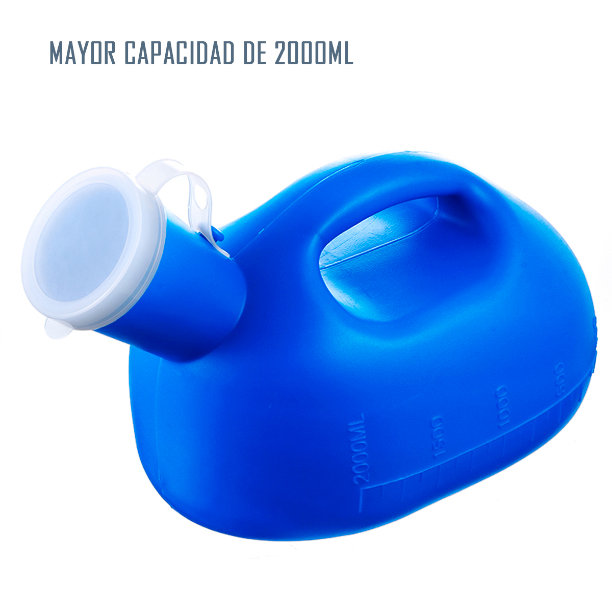 PATO URINARIO MASCULINO MANGUERA CAPACIDAD 2000 ML - 2