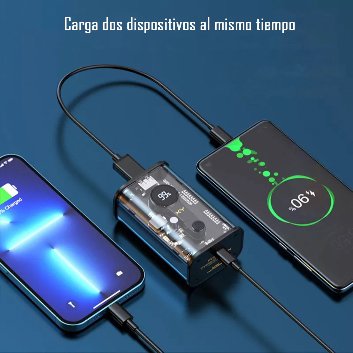 BATERIA EXTERNA POWER BANK CARGADOR DE 10000 MAH - YP35 - 2