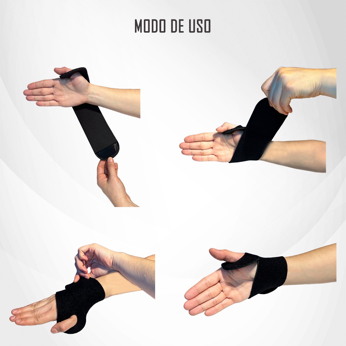 VENDA MUÑEQUERA ELÁSTICA ORTOPÉDICA COMPRESIÓN MUÑECA MANO - 2