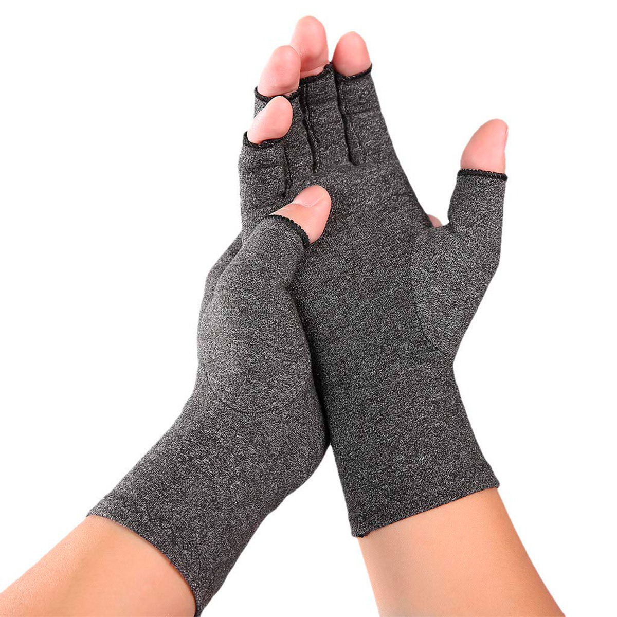 GUANTES DE COMPRESIÓN PARA ARTRITIS, ARTROSIS Y TENDITIS GRIS L - 1