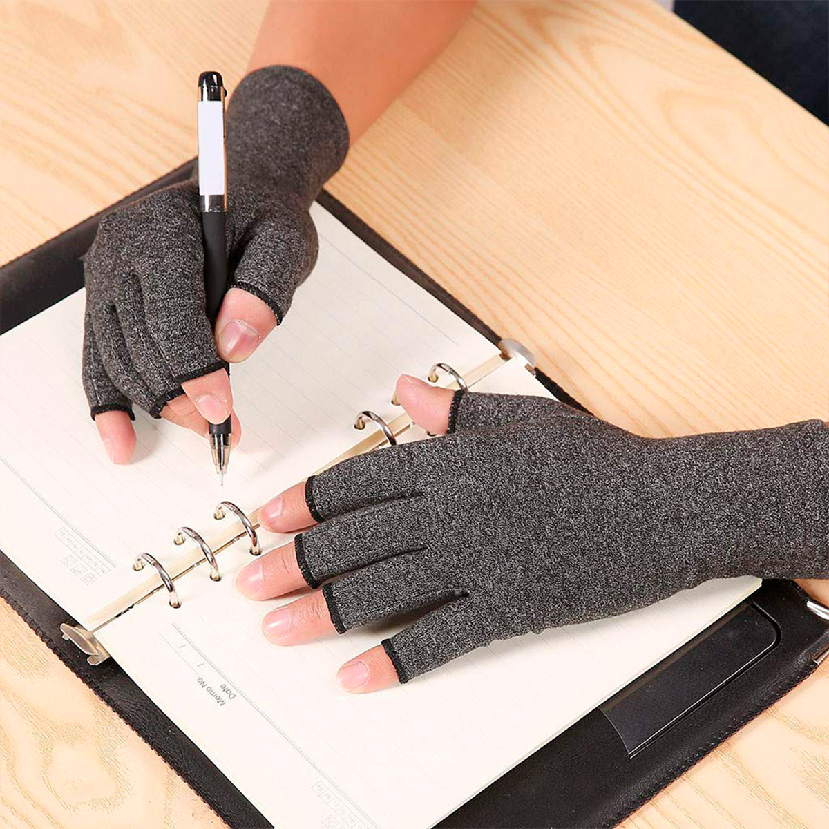 GUANTES DE COMPRESIÓN PARA ARTRITIS, ARTROSIS Y TENDITIS GRIS L - 7