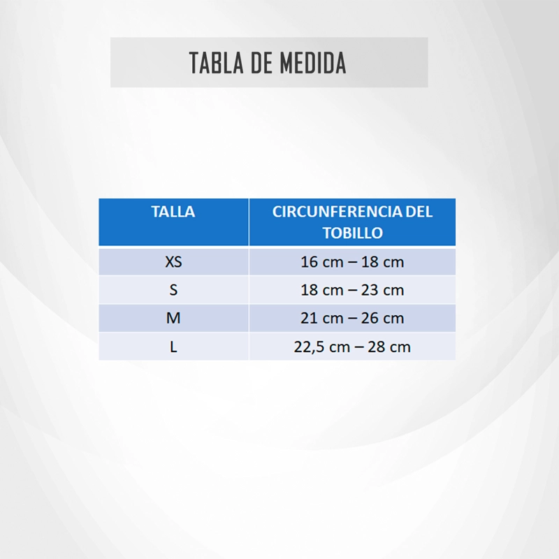 TOBILLERA INMOVILIZADORA TOBILLO CINTA AJUSTABLE - 5