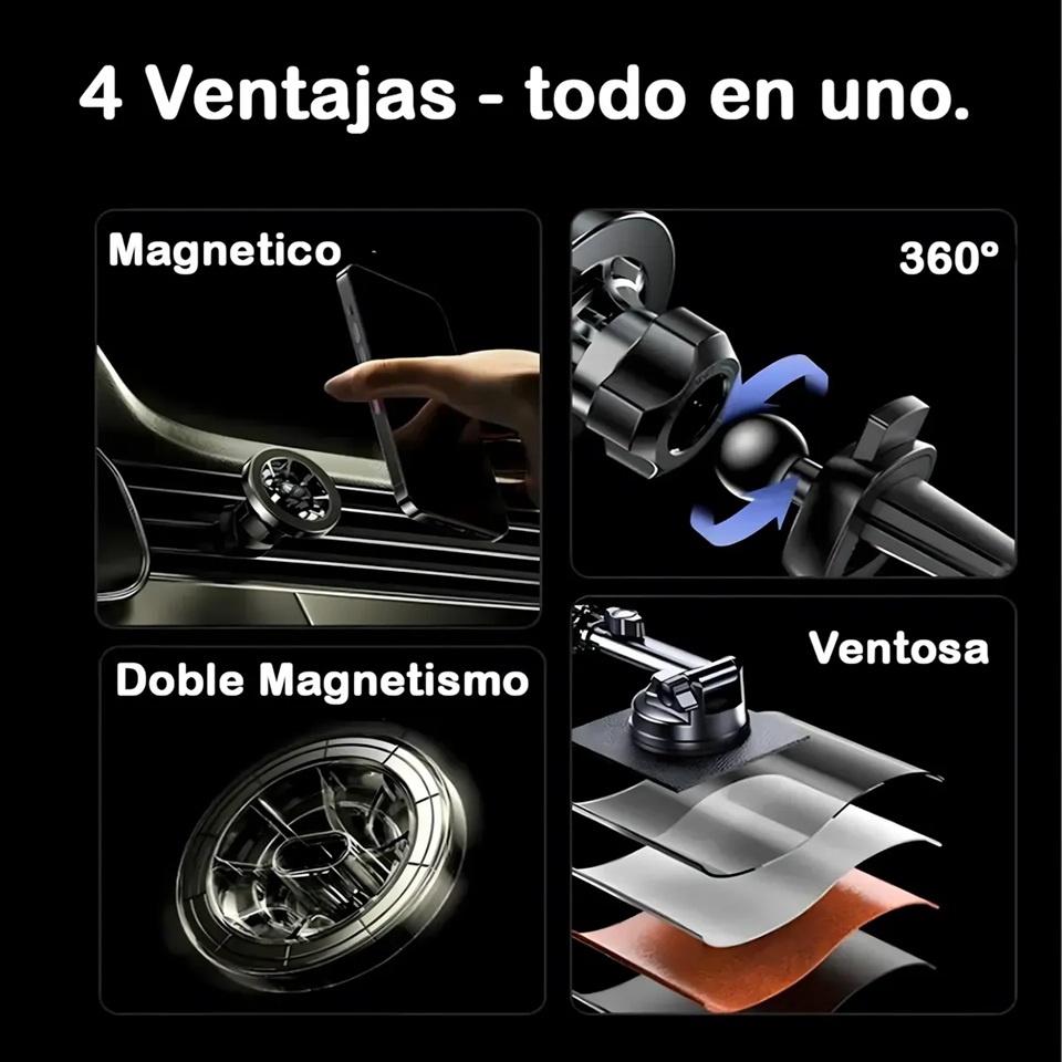 SOPORTE HOLDER CELULAR 4 EN 1 YESIDO C158 - 5