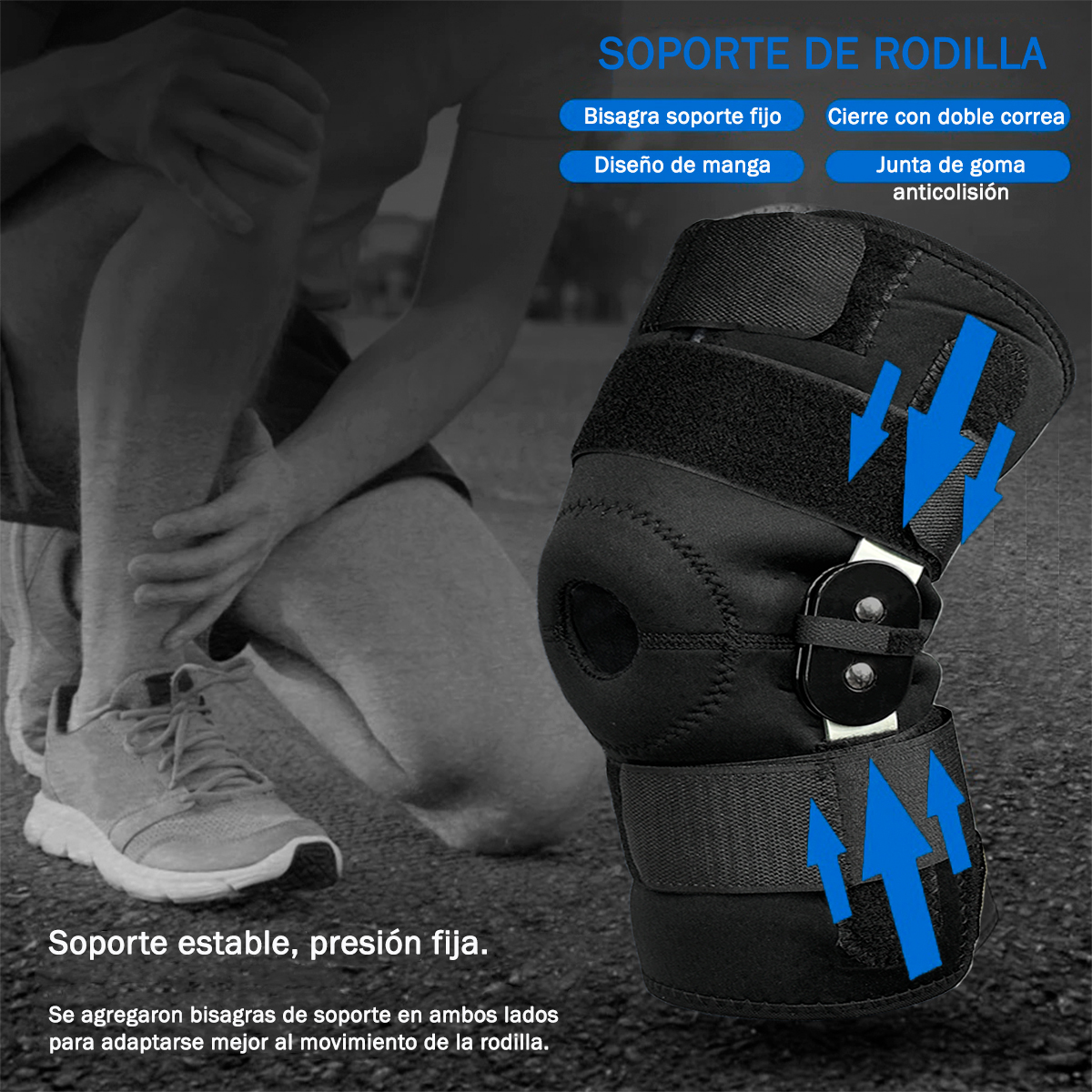 RODILLERA POLICÉNTRICA CON BARRAS LATERALES AJUSTABLE - 6