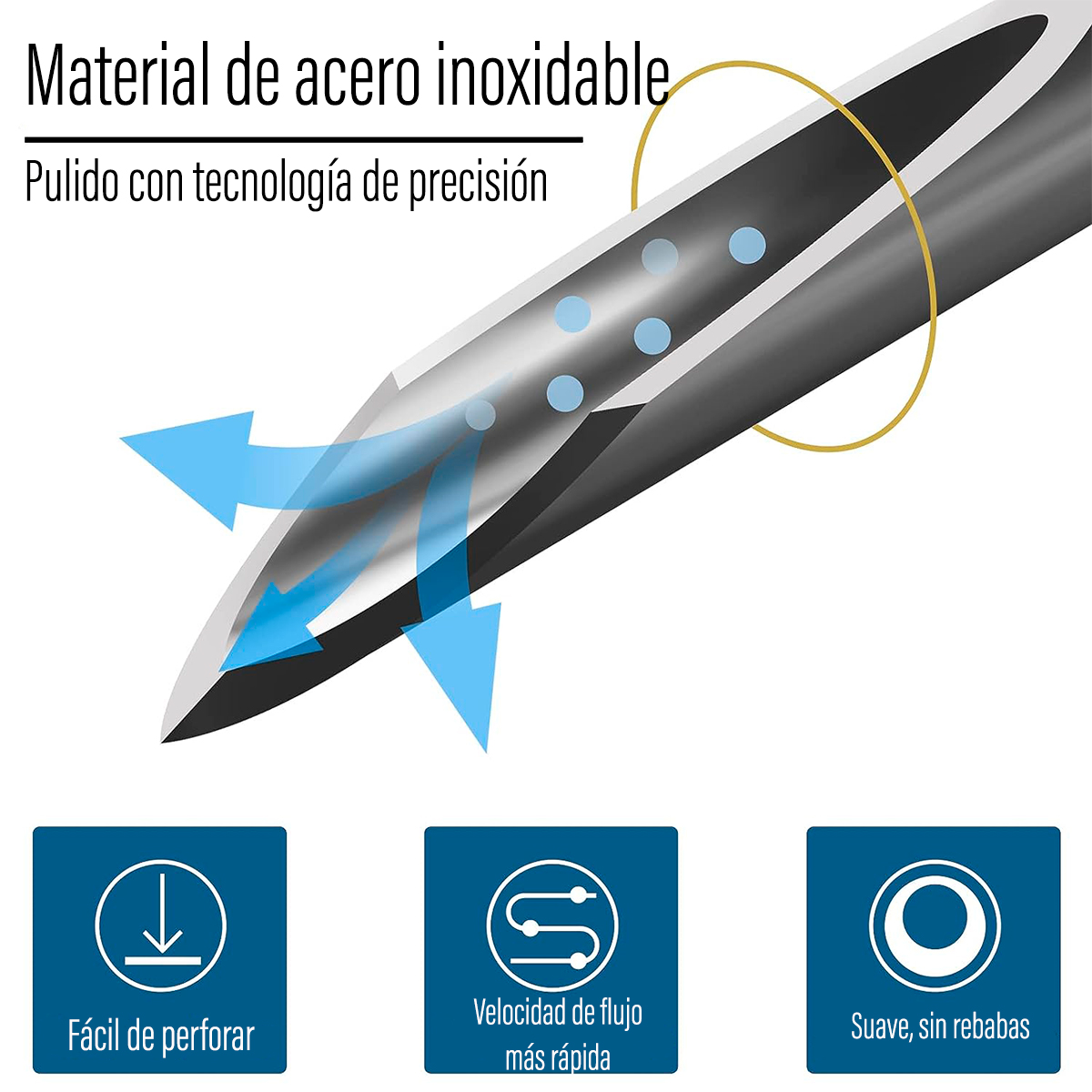 AGUJA HIPODERMICA 23G X 1 - CAJA 100 UNDS CRANBERRY - 4