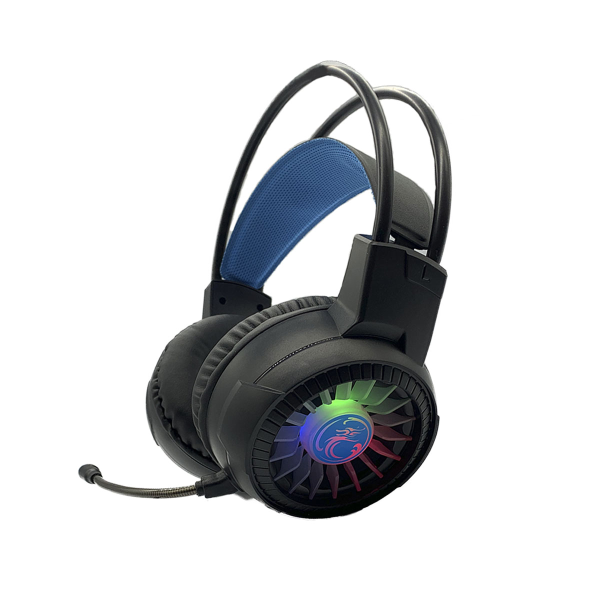 AUDÍFONOS GAMER HEADSET USB APEDRA HD-490 USB LUZ RGB MICRÓFONO - 1